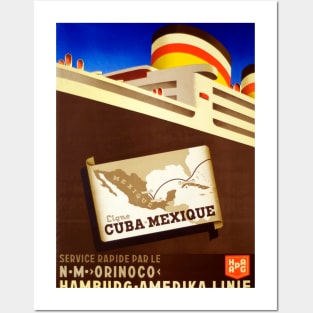 Vintage Travel - Cuba-Mexico Posters and Art